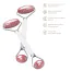 Роликовый массажер Geske Rose Quartz Face & Body Roller 5 in 1, белый - Фото №5