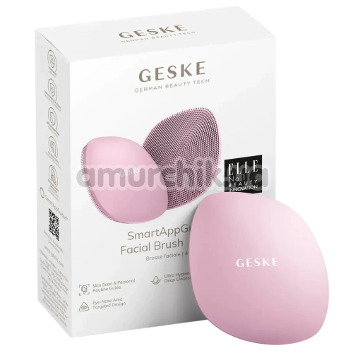 Щітка для обличчя Geske Facial Brush 4 in 1, рожева