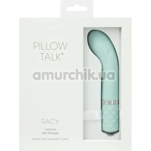 Вібратор для точки G Pillow Talk Racy, бірюзовий