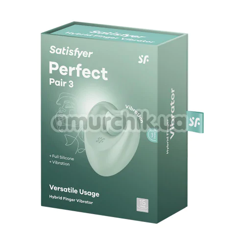 Вибратор на палец Satisfyer Perfect Pair 3, зеленый