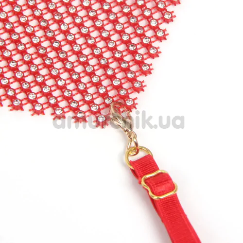 Комплект Star Night Hearts & Chains Set, червоний: бюстгальтер + трусики-стрінги