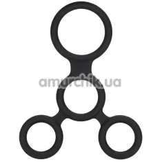 Ерекційне кільце для члена Full Erection Spreader Cock Ring, чорне - Фото №1