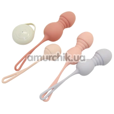 Набор вагинальных шариков с вибрацией Sweet Em Exercises Control Set, разноцветный - Фото №1