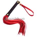 Флоггер DS Fetish Suede Flogger S, красно-черный - Фото №1
