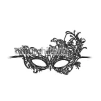 Маска Ouch! Black & White Lace Eye-Mask Royal, черная - Фото №1