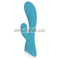 Вібратор Cala Azul Martina Rabbit Vibrator, блакитний - Фото №1