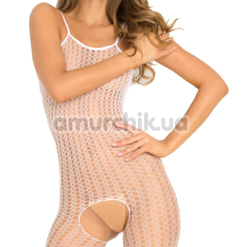 Комбинезон Quarter Crochet Net Bodystocking, белый