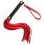 Флоггер DS Fetish Suede Flogger S, красно-черный - Фото №1