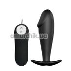 Анальная пробка с вибрацией Pretty Love Special Anal Stimulation 040040, черная - Фото №1