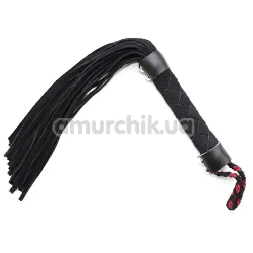 Флоггер DS Fetish Soft Leather Flogger M, черный