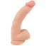 Фалоімітатор Nature Skin Dildo With Movable Skin 25 см, тілесний - Фото №3