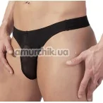 Трусы-стринги мужские Nero Thong, черные - Фото №1