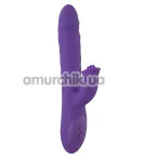 Вібратор з ротацією і поштовхами Sweet Smile Thrusting & Rotating Pearl Vibrator, фіолетовий - Фото №1