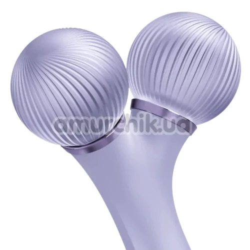 Ультразвуковий масажер для обличчя Geske Sonic Facial Roller 4 in 1, бузковий