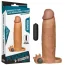 Насадка - удлинитель пениса с вибрацией Lovetoy Pleasure X-Tender Series LV1066, коричневая - Фото №6
