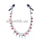 Зажимы для сосков Boss Series Fetish Exclusive Nipple Clamps No.3, красные - Фото №1
