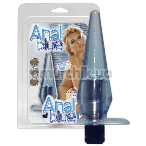 Анальна пробка з вібрацією Anal Blue vibro Buttplug