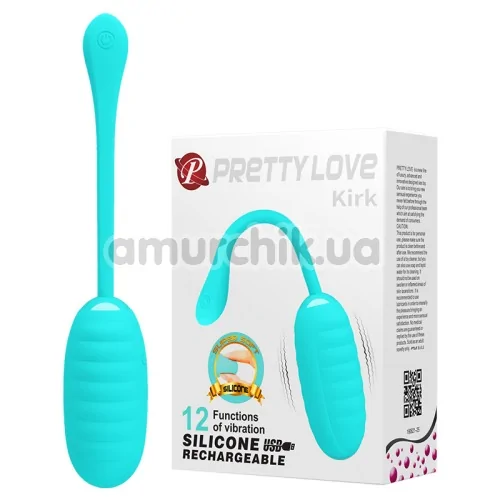 Виброяйцо Pretty Love Kirk, бирюзовое