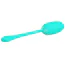 Виброяйцо Pretty Love Kirk Super Soft Silicone, бирюзовое - Фото №4
