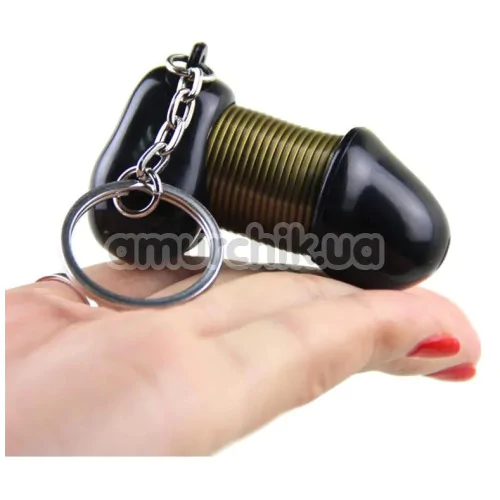 Брелок в виде пениса Roomfun Cock Keychain, черный