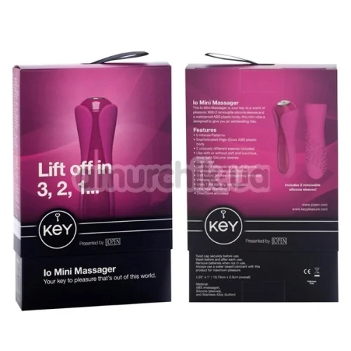 Вибратор KEY Io Mini Massager, розовый
