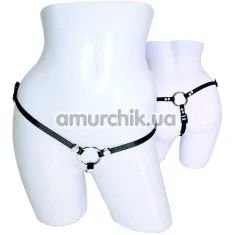 Трусики для страпона Sportsheets Bare As You Dare Strap On, чорні - Фото №1