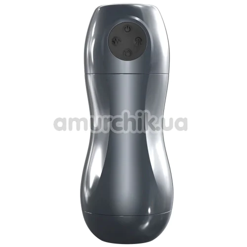 Мастурбатор з вібрацією і всмоктуванням Dorcel Blowjoy Vibe, сірий - Фото №1