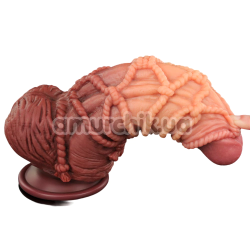 Фалоімітатор Dual-Layered Silicone Nature Cock LV411071, коричневий
