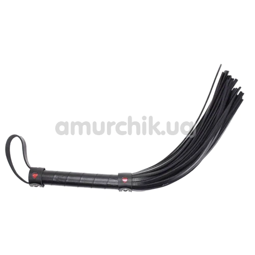Флоггер DS Fetish Flogger Heart, черный
