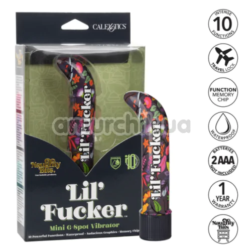 Вибратор для точки G Naughty Bits Lil'Fucker, радужный