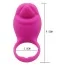Виброкольцо Silicone Love Ring Tongue, розовое - Фото №5