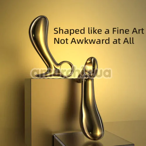 Cтимулятор простаты Lockink Sevanda Woodpecker Metal Prostate Massager, золотой