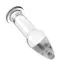 Анальна пробка Love Toy Glass Romance Dildo GS12, прозора - Фото №3