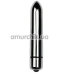 Вибратор X-Basic Bullet Long, серебряный - Фото №1