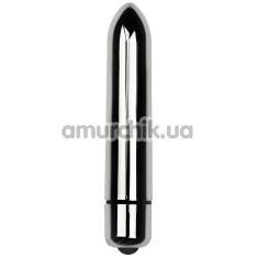 Вибратор X-Basic Bullet Long, серебряный - Фото №1