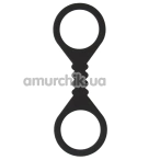 Фіксатори для ніг Guilty Pleasure Silicone Ankle Cuffs, чорні - Фото №1