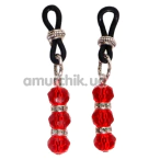 Прикраси для сосків Art of Sex Giulia, червоні - Фото №1