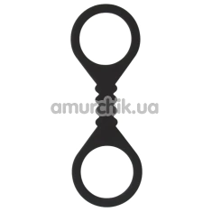 Фиксаторы для ног Guilty Pleasure Silicone Ankle Cuffs, черные - Фото №1