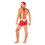 Костюм Санты Obsessive Mr Claus Set, красный: трусы с подтяжками + шапка - Фото №2