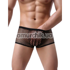 Труси-боксери чоловічі Star Night Net Underwear, чорні - Фото №1