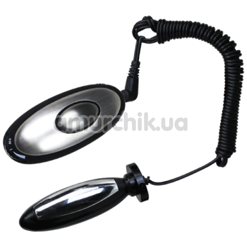 Анальная пробка с электростимуляцией E-Passion Plug, серебряная