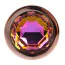 Анальна пробка з райдужним кристалом Matrix Mont Rose Gold Gem Metal Plug M, золота - Фото №5
