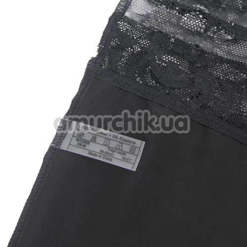 Панчохи Star Night PU Leather Thigh High Stockings, чорні