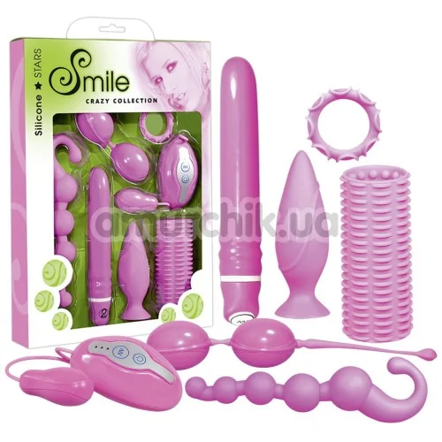 Набор из 7 предметов Smile Crazy Collection, розовый