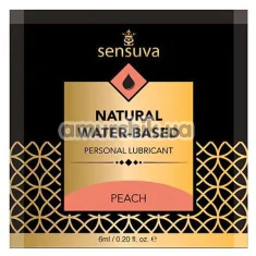 Лубрикант Sensuva Natural Water-Based Peach - персик, 6 мл - Фото №1