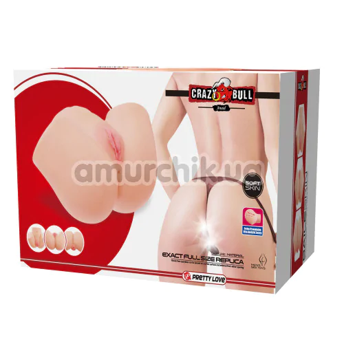 Искусственная вагина и анус Crazy Bull Jessil Anaid, телесная