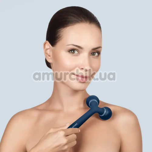 Ультразвуковий масажер Geske Sonic Facial & Body Roller 4 in 1, синій