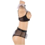 Костюм покоївки Star Night Maid Lace Open Set, чорно-білий: бюстгальтер + трусики + чокер + манжети - Фото №8