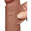 Фаллоимитатор Sliding-Skin Dual Layer Dong 8 с мошонкой, светло-коричневый - Фото №13