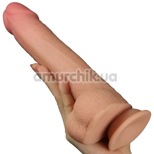 Фаллоимитатор Sliding-Skin Dual Layer Dong 9, телесный